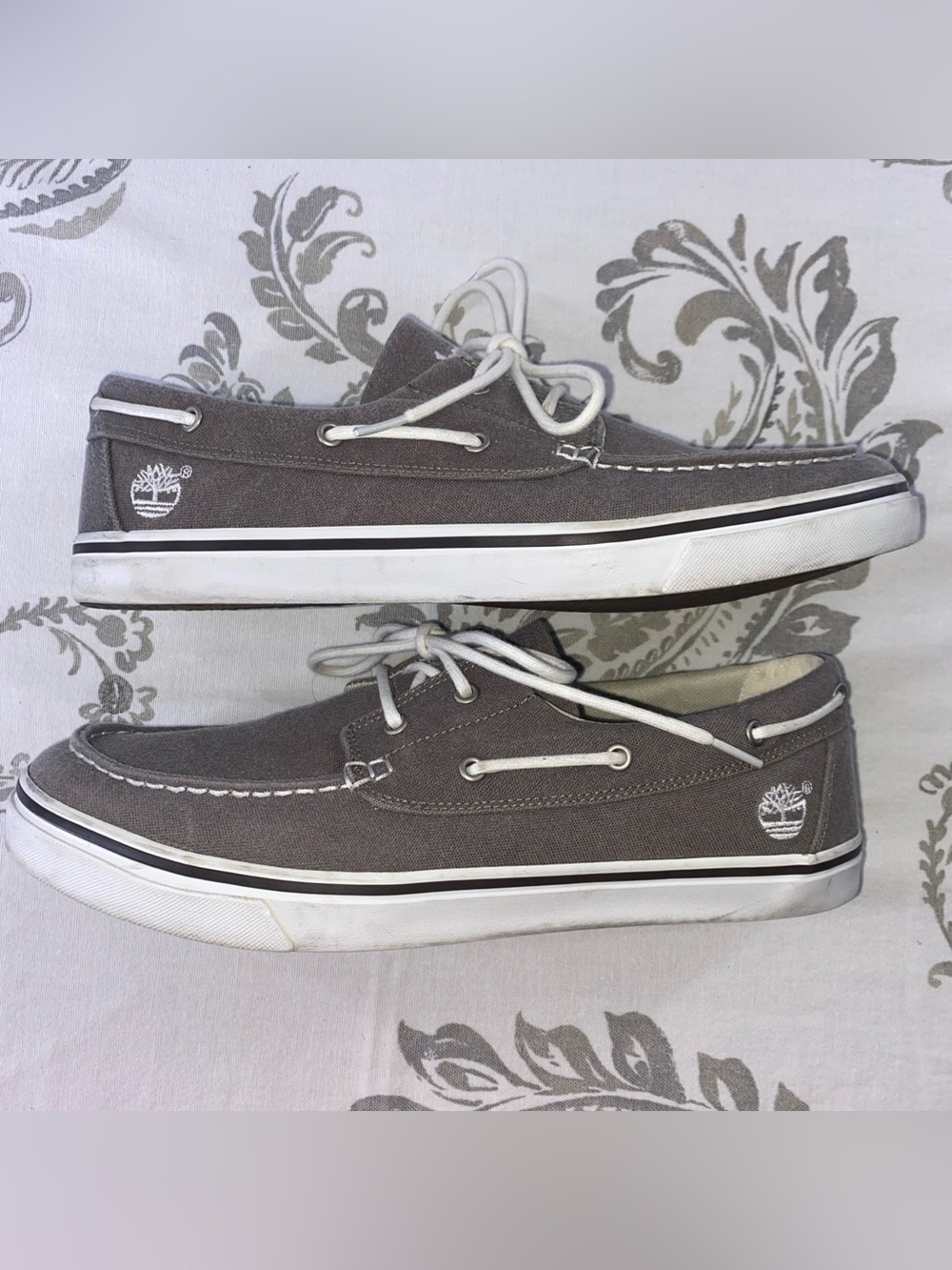 Timberland Earthkeepers Men's Gray Canvas Lace-Up Boat Shoes
Size 10 - Picture 6 of 11